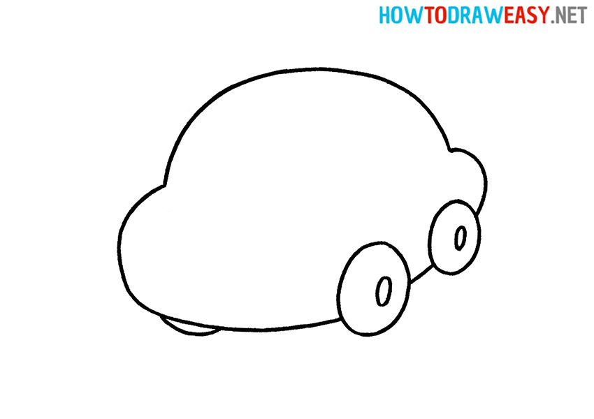 How to Draw a Simple Cartoon Car