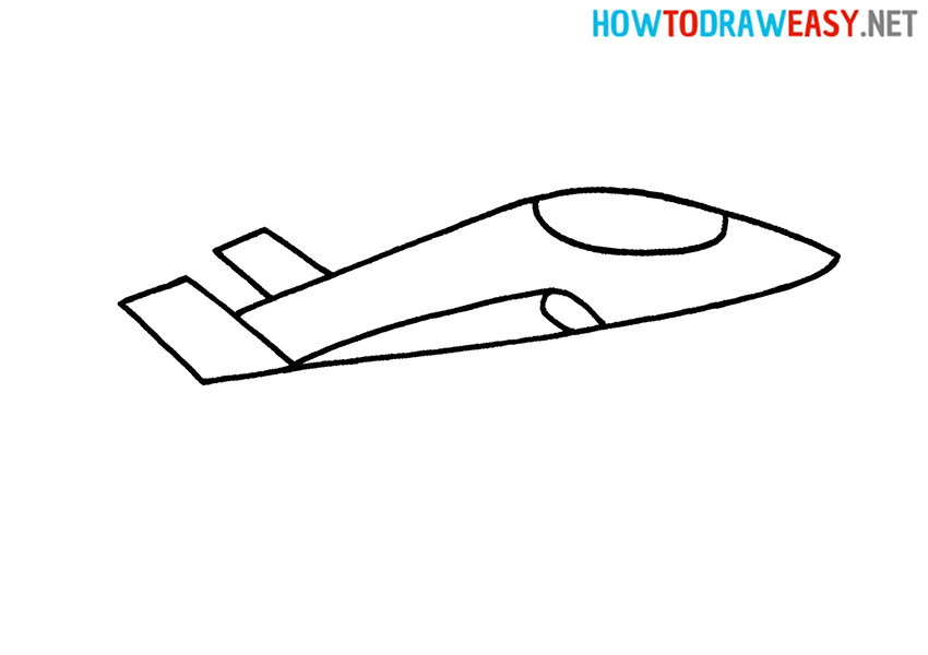 How to Draw a Simple Fighter Jet
