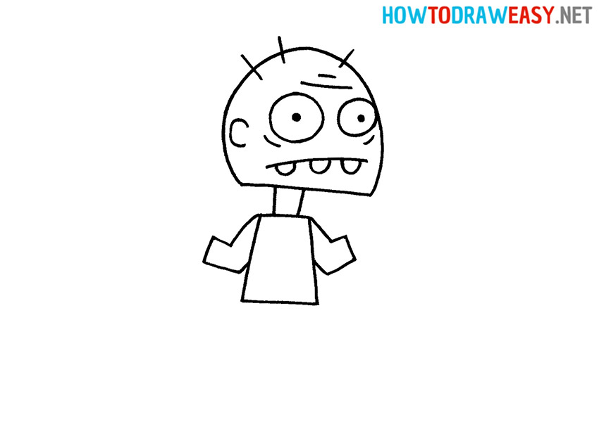How to Draw a Simple Zombie
