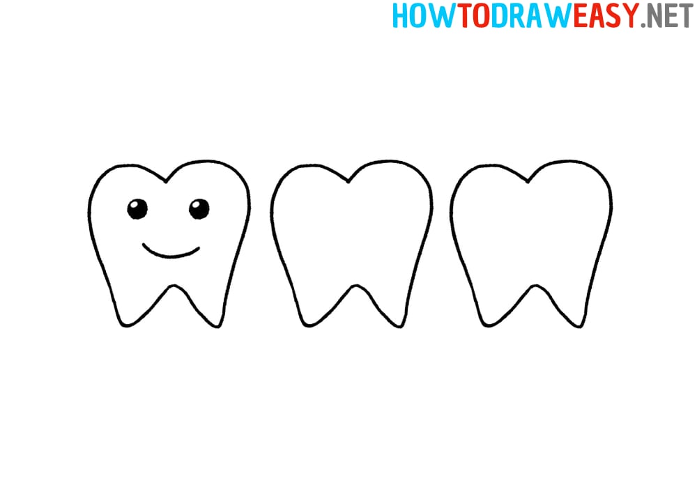 How to Draw a Smiling Teeth