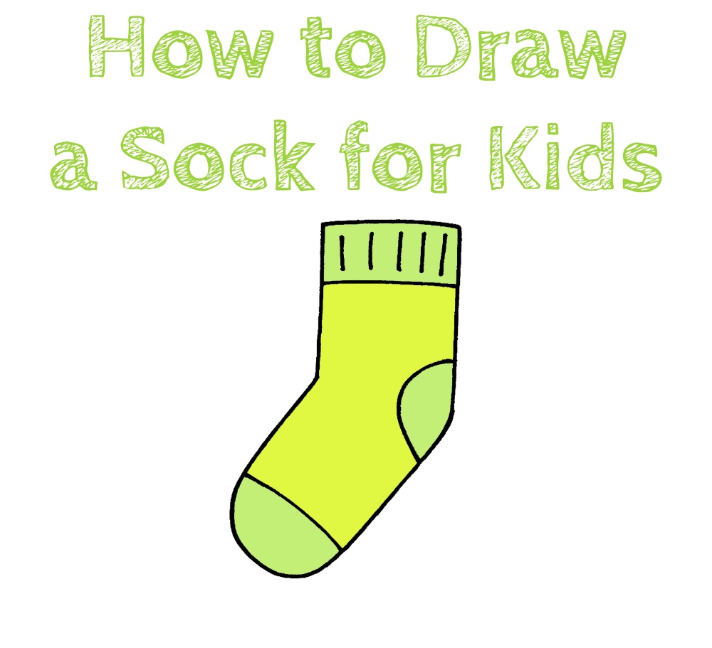 How to Draw a Sock for Kids
