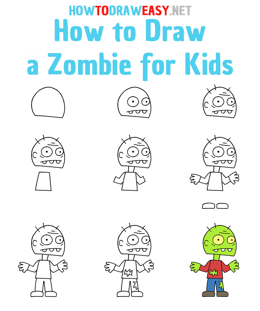 How to Draw a Zombie Step by Step