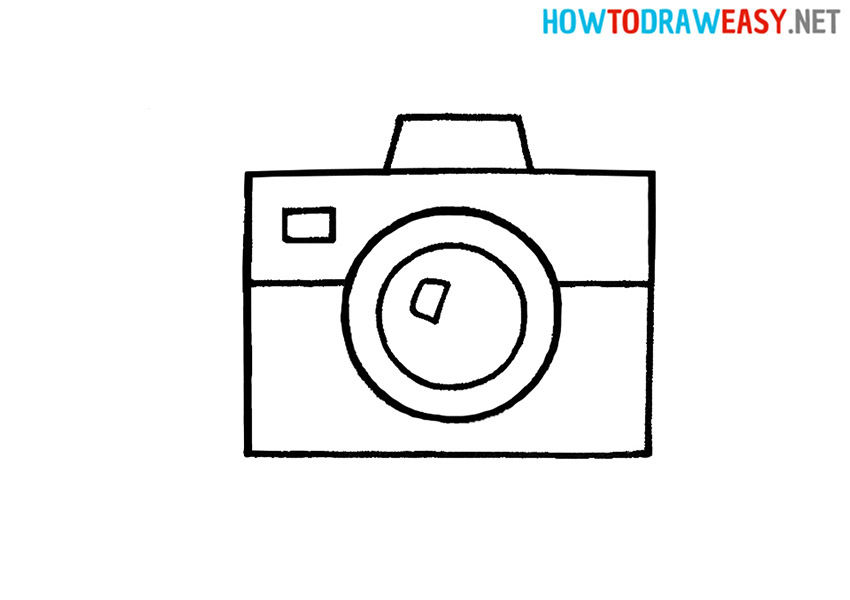 How to Draw an Easy Camera