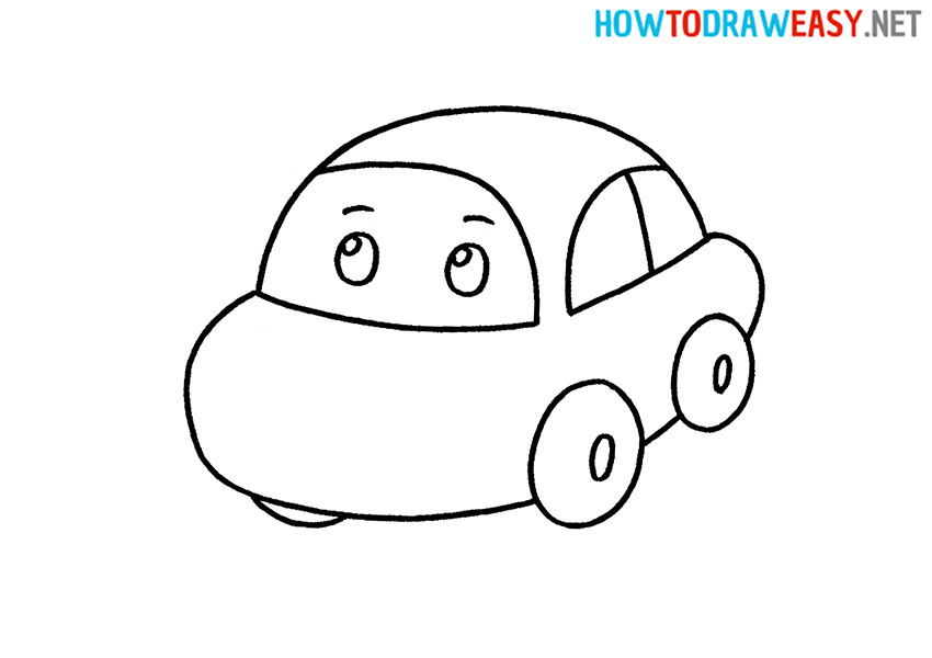 How to Draw an Easy Cartoon Car