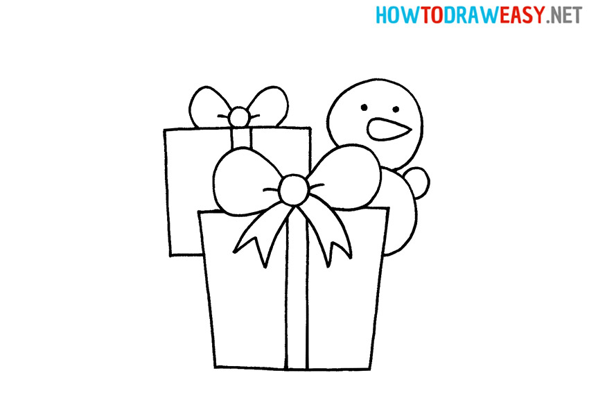 How to Draw an Easy Christmas Presents