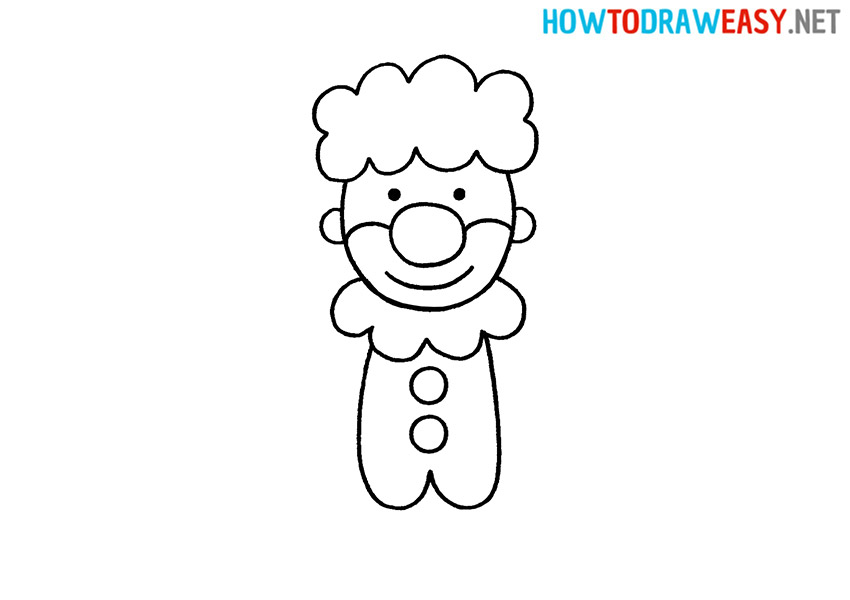 How to Draw an Easy Clown