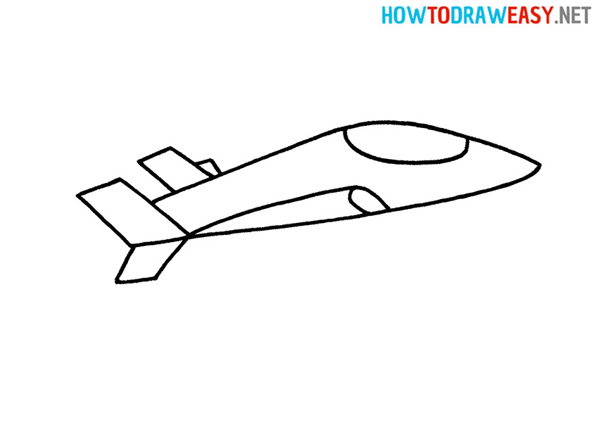 How to Draw an Easy Fighter Jet