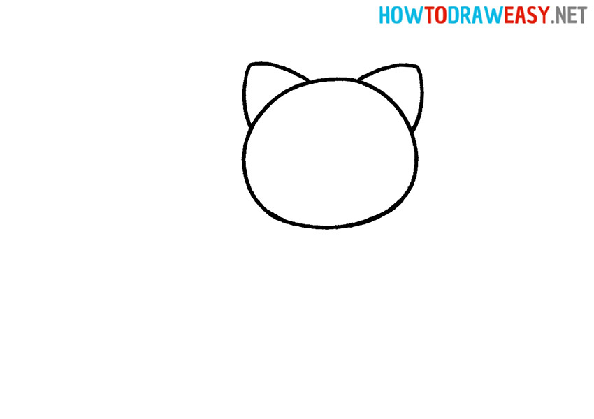 How to Draw an Easy Kawaii Cat