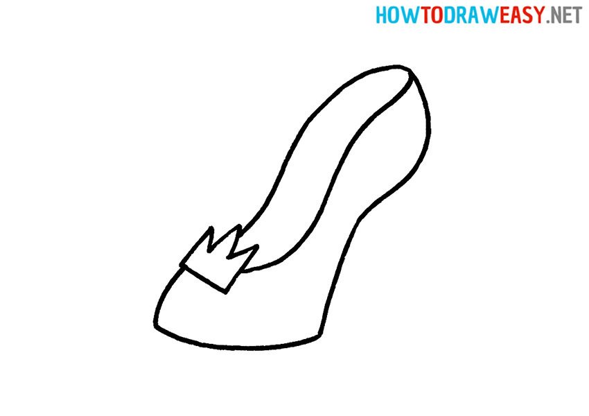 How to Draw an Easy Princess Shoe