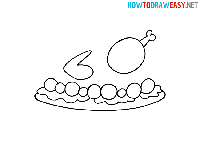 Roast Turkey How to Draw
