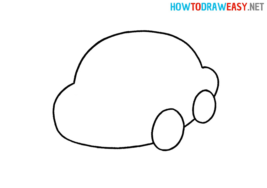 Sketching Cartoon Car