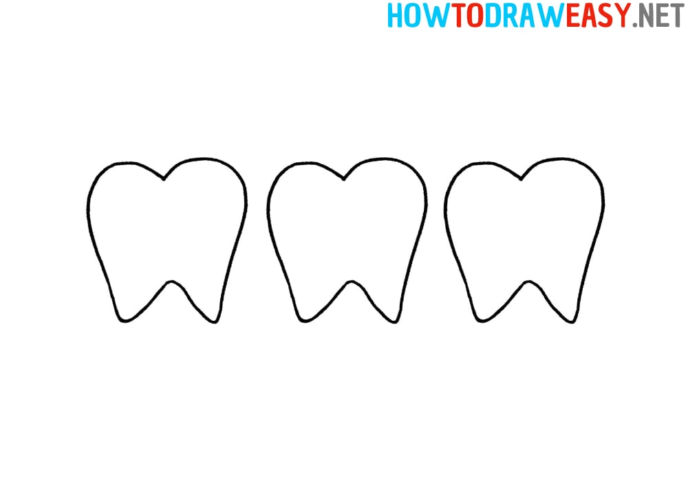 Teeth Drawing Tutorial