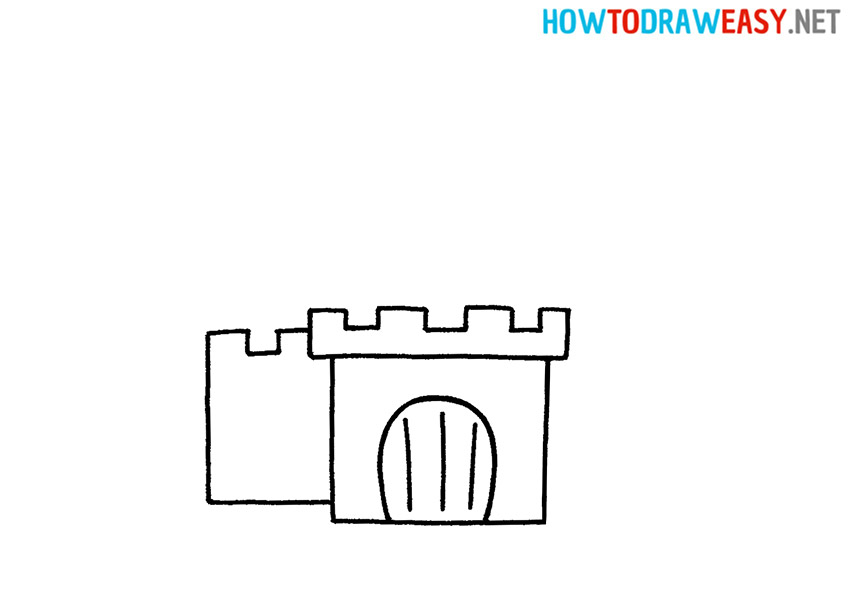 Easy Drawing Castle