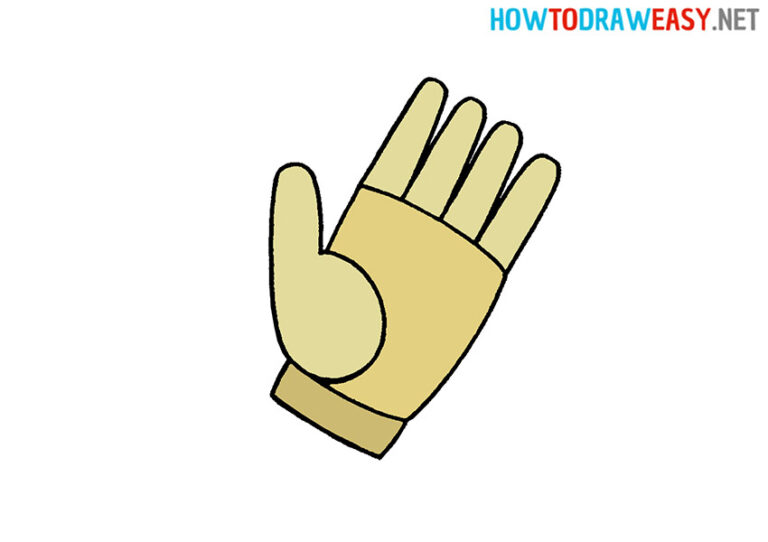 How to Draw a Glove for Kids How to Draw Easy