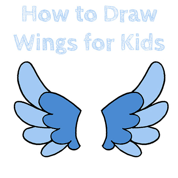 How to Draw Wings for Kids