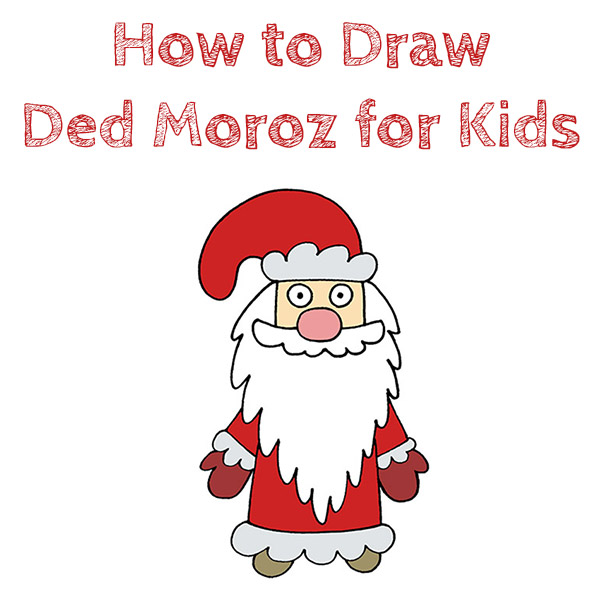 How to Draw Ded Moroz for Kids