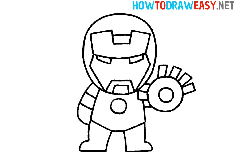 How to Draw Iron Man Simple