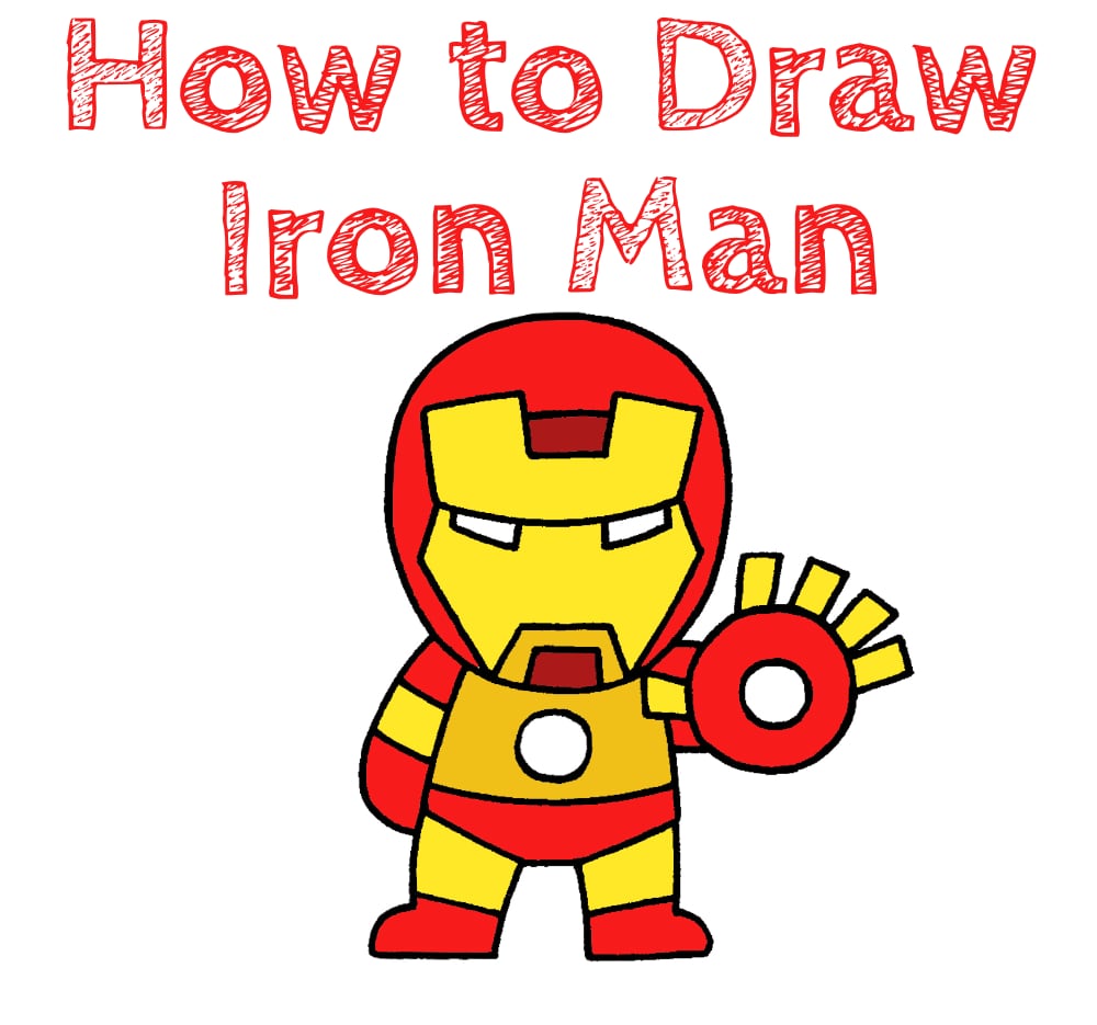How to Draw Iron Man for Kids