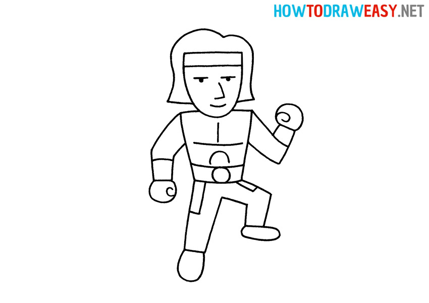 How to Draw Liu Kang from Mortal Kombat