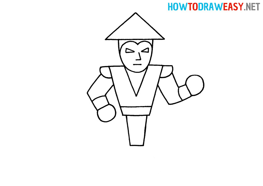 How to Draw Mortal Kombat Character Easy