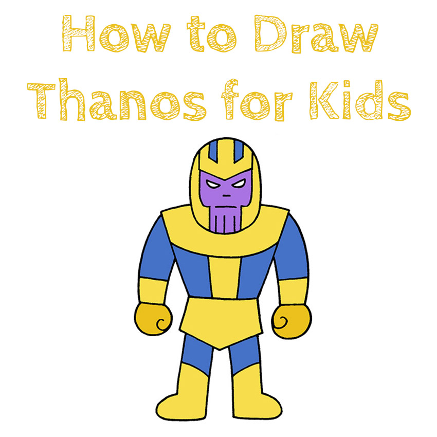 How to Draw Thanos Easy
