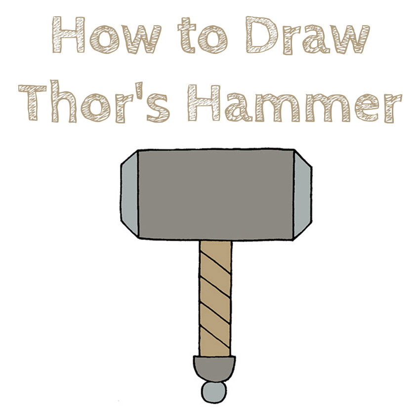 How to Draw Thor's Hammer