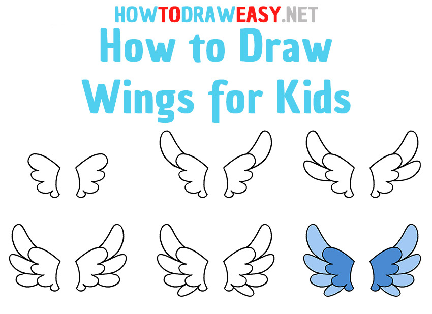 How to Draw Wings Step by Step