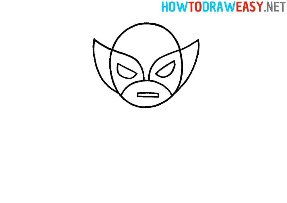 How to Draw Wolverine Face
