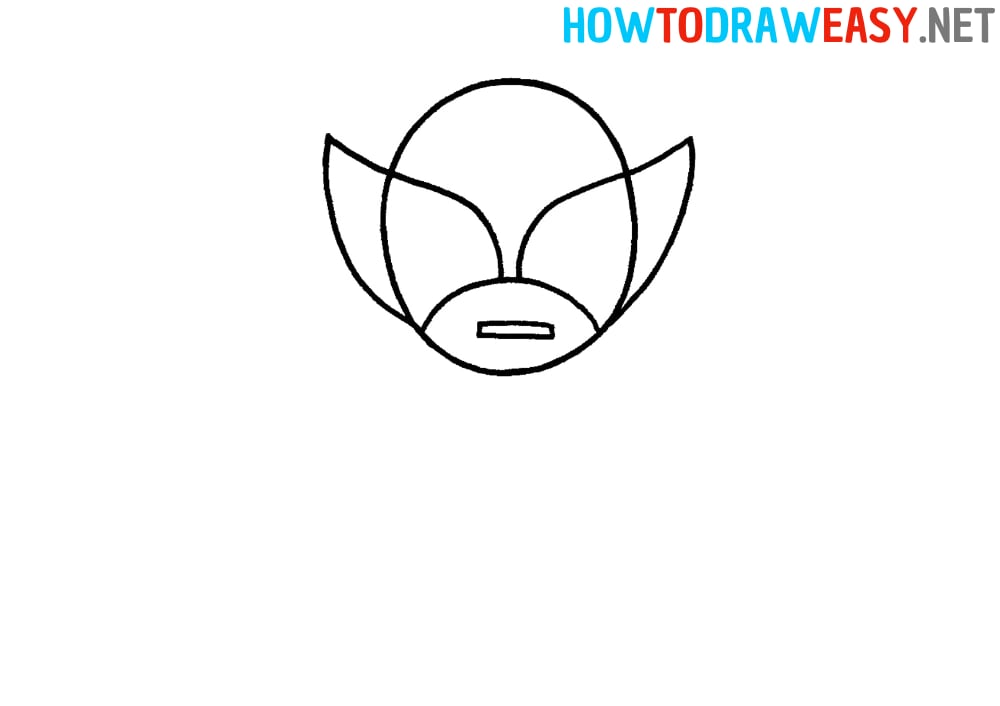 How to Draw Wolverine Head