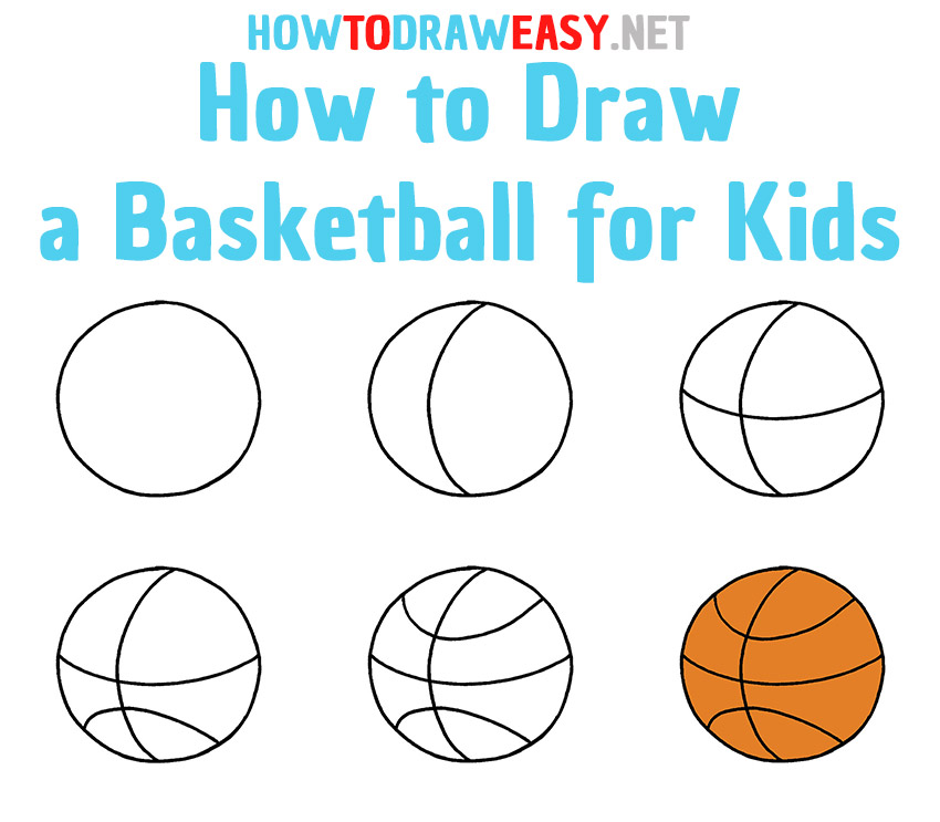 How to Draw a Basketball Step by Step