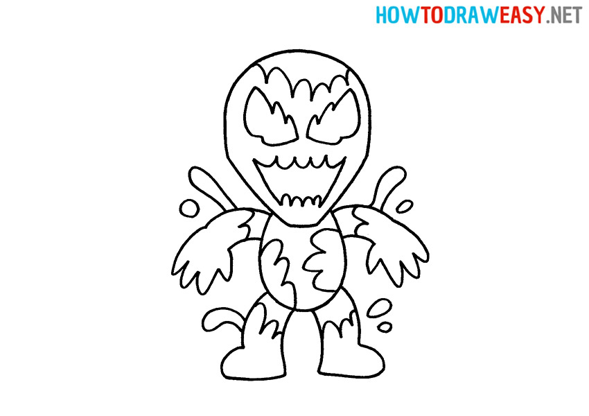 How to Draw a Cartoon Carnage