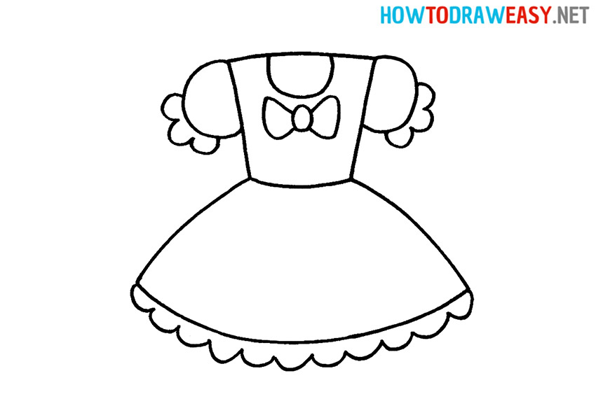 How to Draw a Cartoon Dress