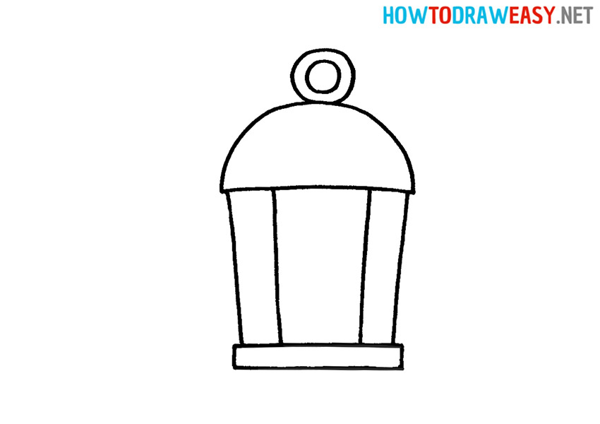 How to Draw a Cartoon Lantern