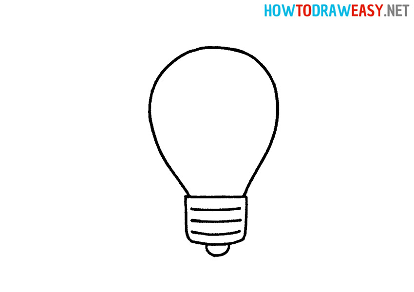 How to Draw a Cartoon Light Bulb