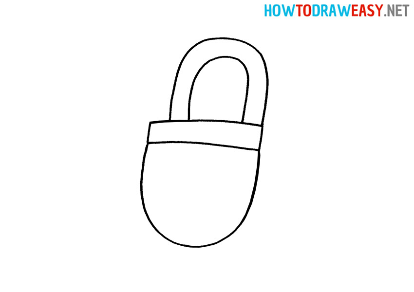 How to Draw a Cartoon Lock
