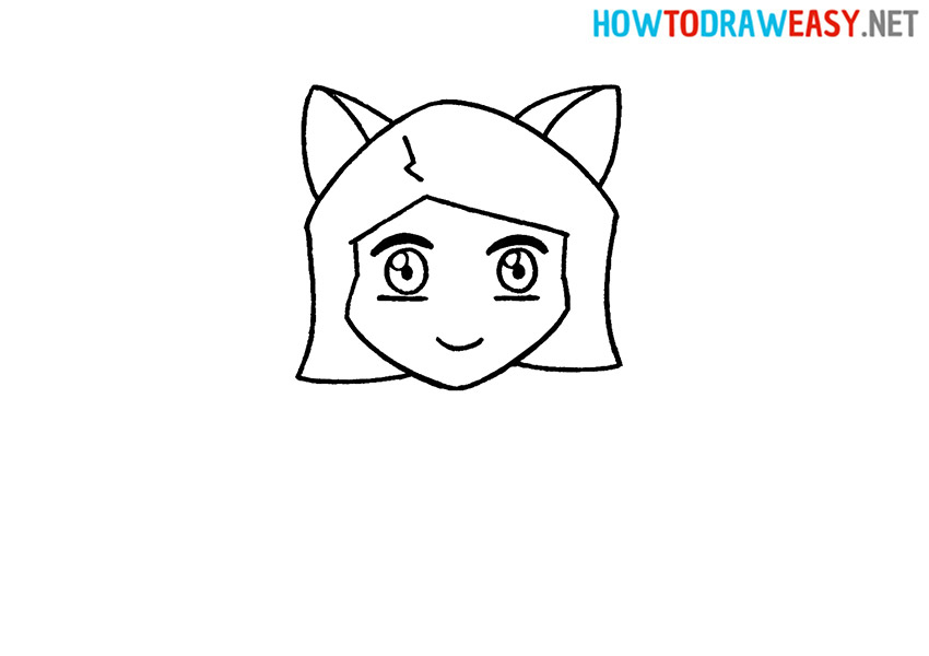 How to Draw a Chibi Girl Head
