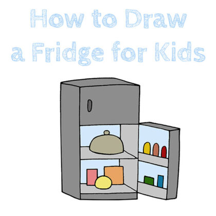 How to Draw a Fridge Easy