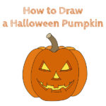 How to Draw a Halloween Pumpkin Easy