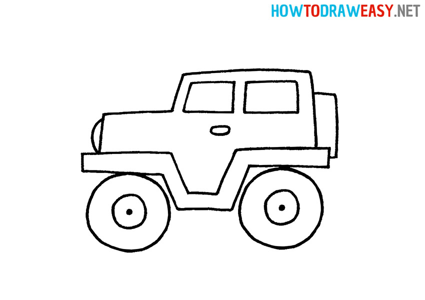 How to Draw a Jeep Easy