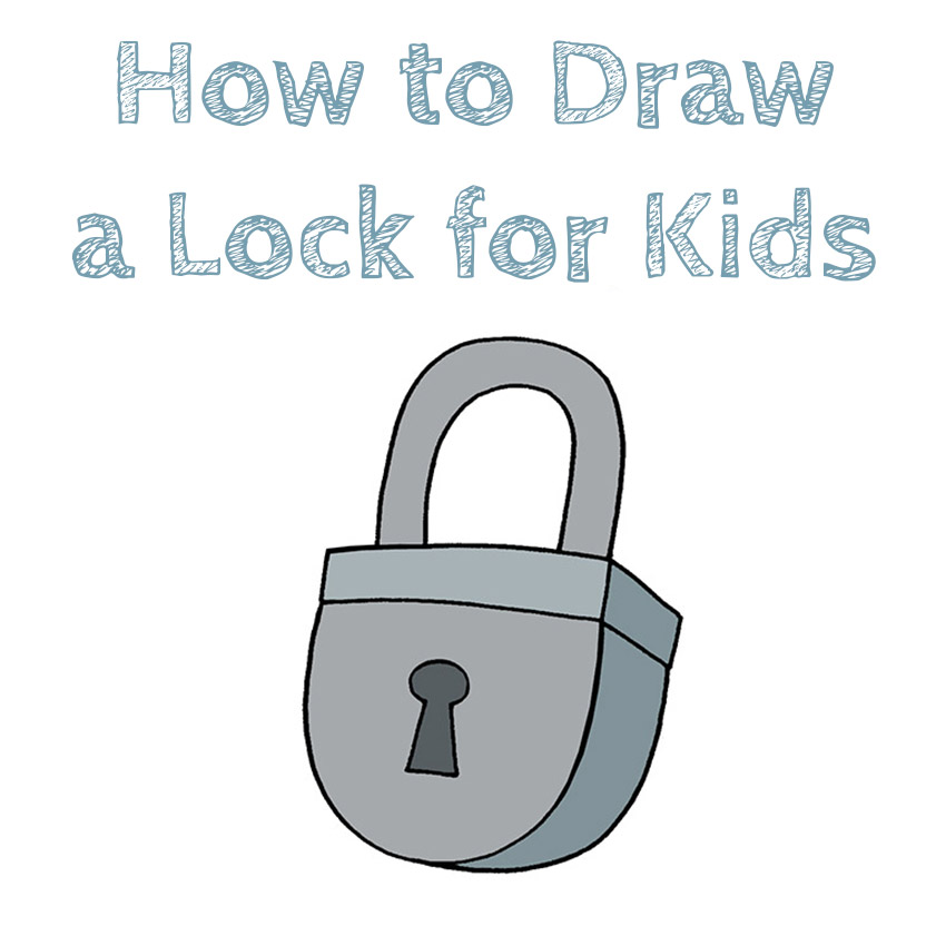 How to Draw a Lock for Kids