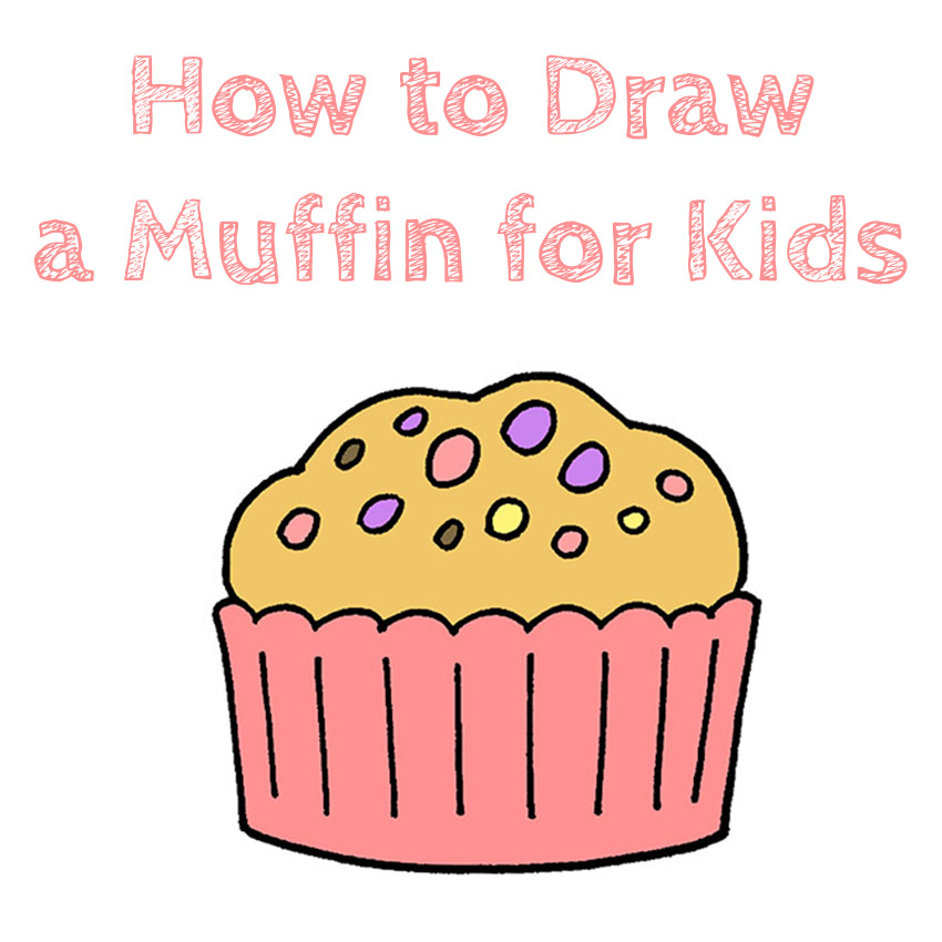 How to Draw a Muffin for Kids