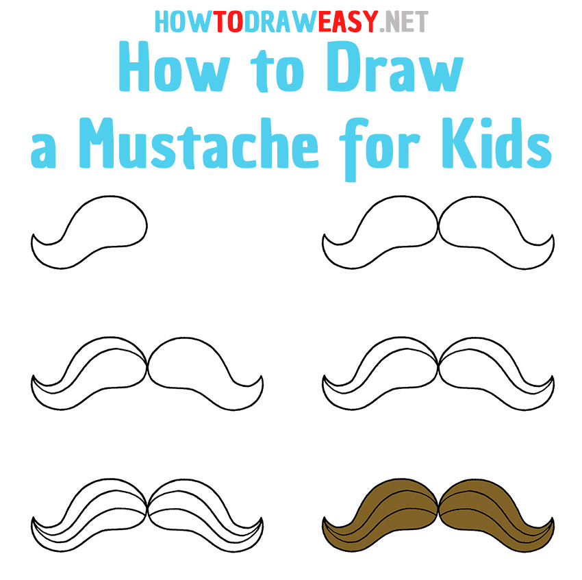How to Draw a Mustache Step by Step