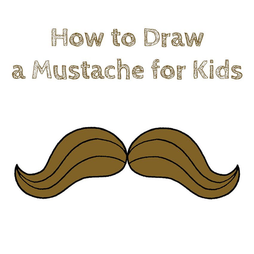 How to Draw a Mustache for Kids Draw for Kids