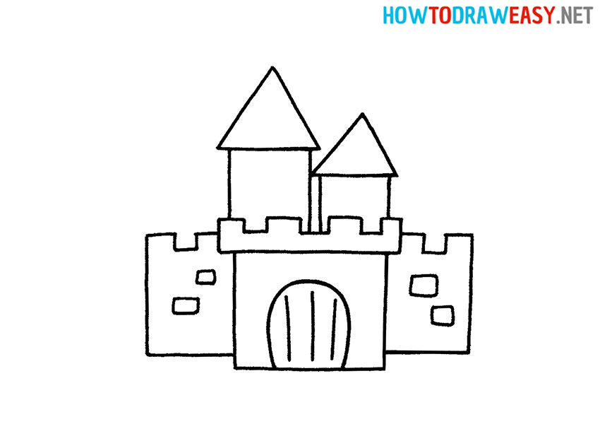How to Draw a Simple Castle