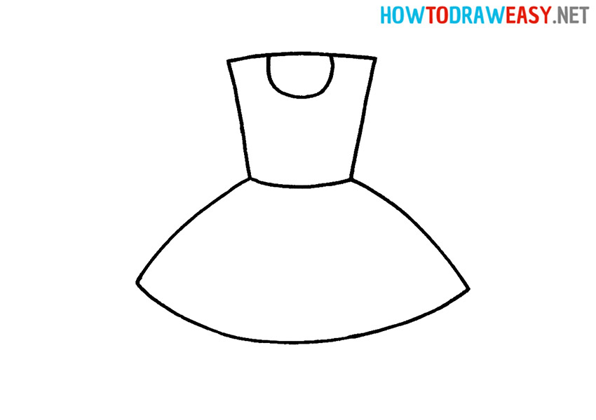 How to Draw a Simple Dress