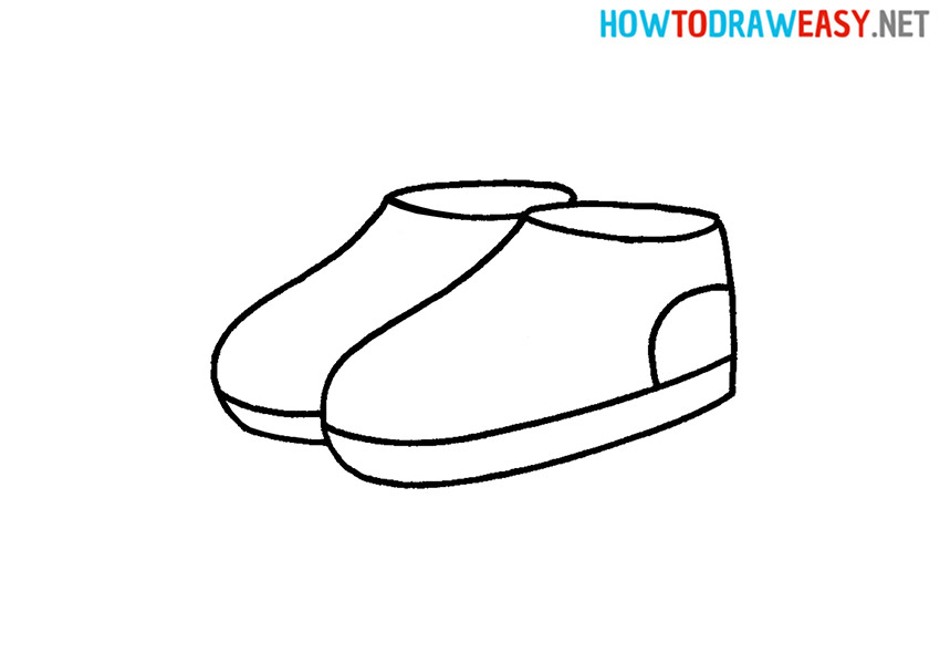 How to Draw a Simple Sneakers