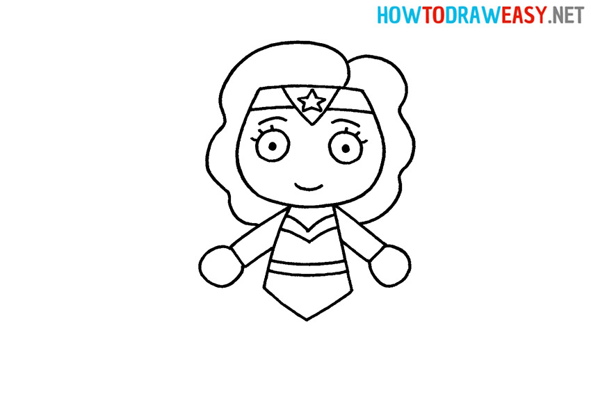 How to Draw a Simple Wonder Woman