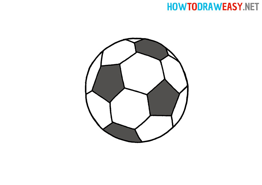 How to Draw a Soccer Ball