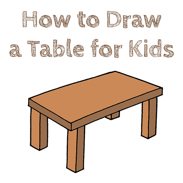 How to Draw a Table for Kids
