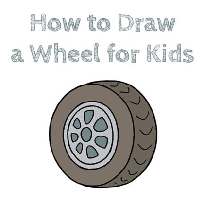 How to Draw a Wheel Easy